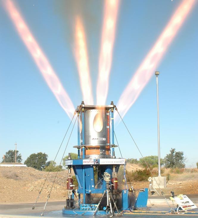 Rocket turbine ignition test